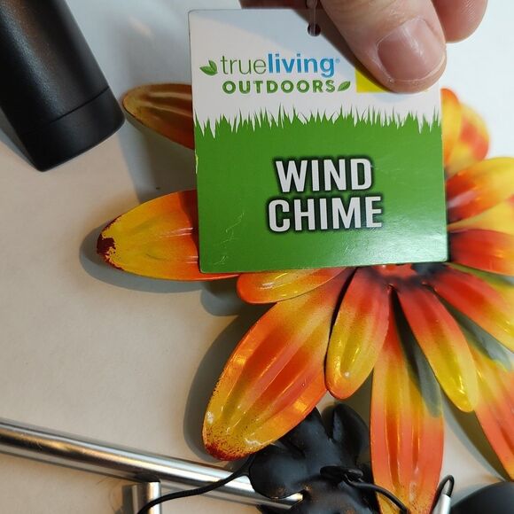 Trueliving Indoor Outdoor Multicolor Flower Wind Chime Sunflower Daisy Floral - Picture 9 of 10